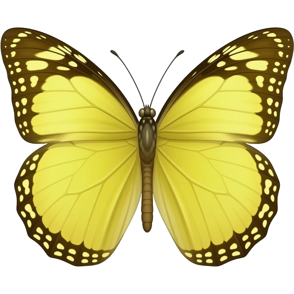 Yellow butterfly emoji