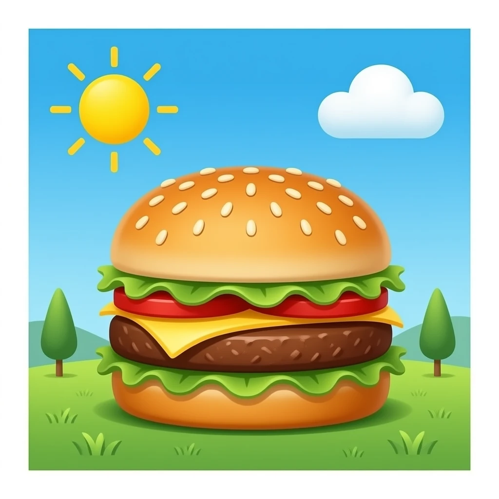 hamburger factory emoji