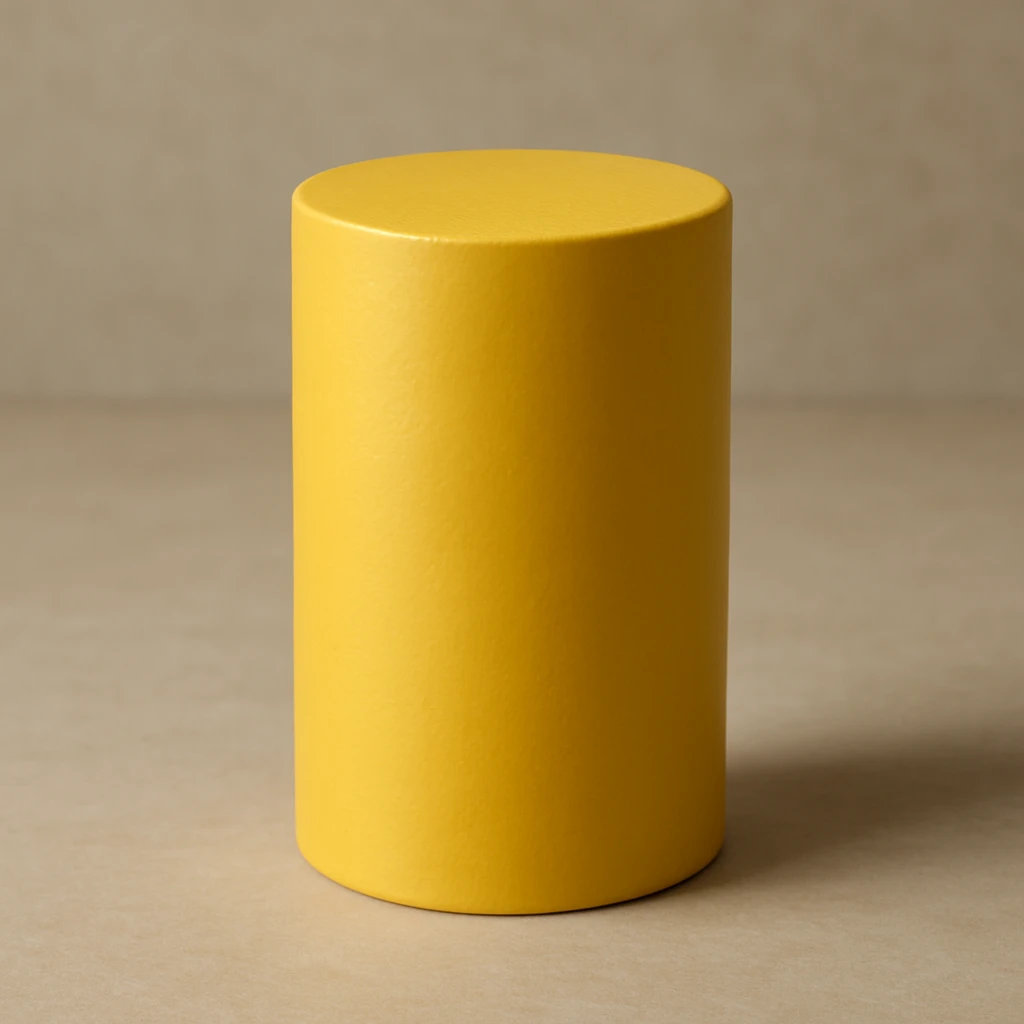 realistic yellow cylinder object emoji