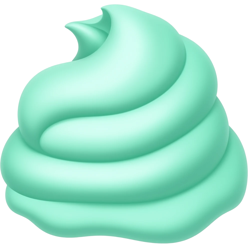 Mint ice cream emoji
