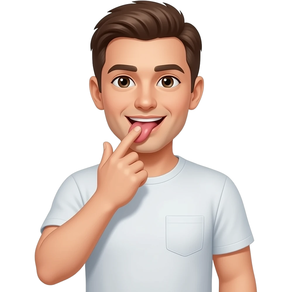 Breast licking emoji