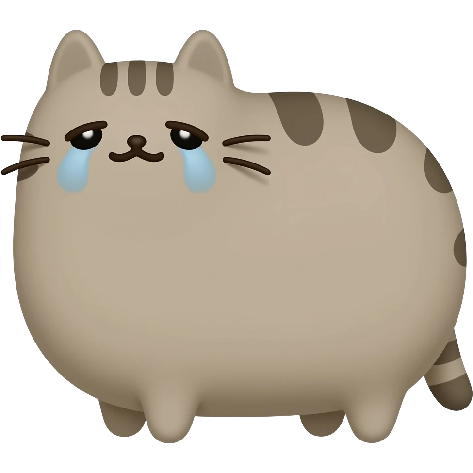 embarrassed pusheen emoji