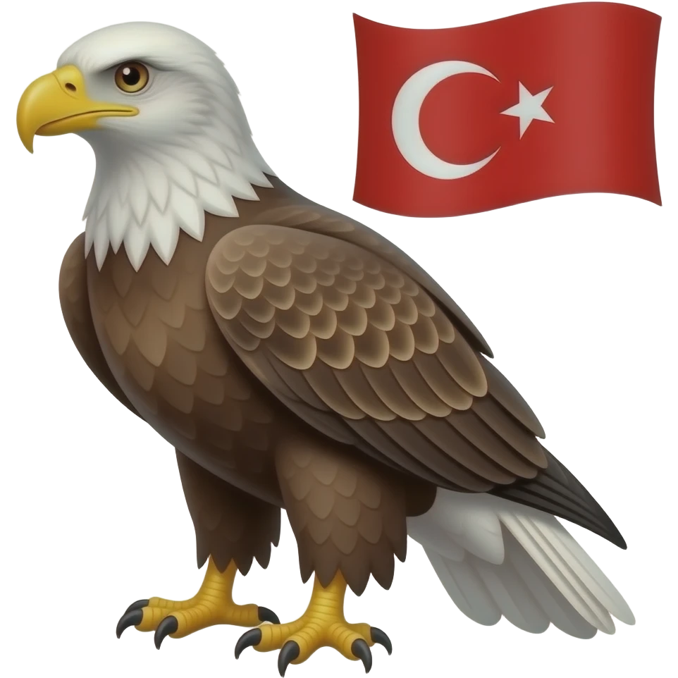 Eagle and turkey flag emoji