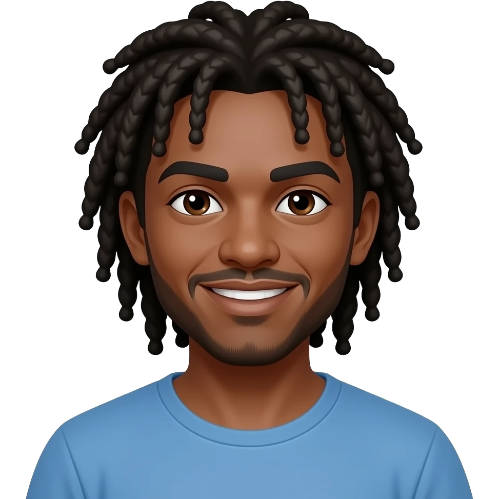 À cap verdian with locks emoji