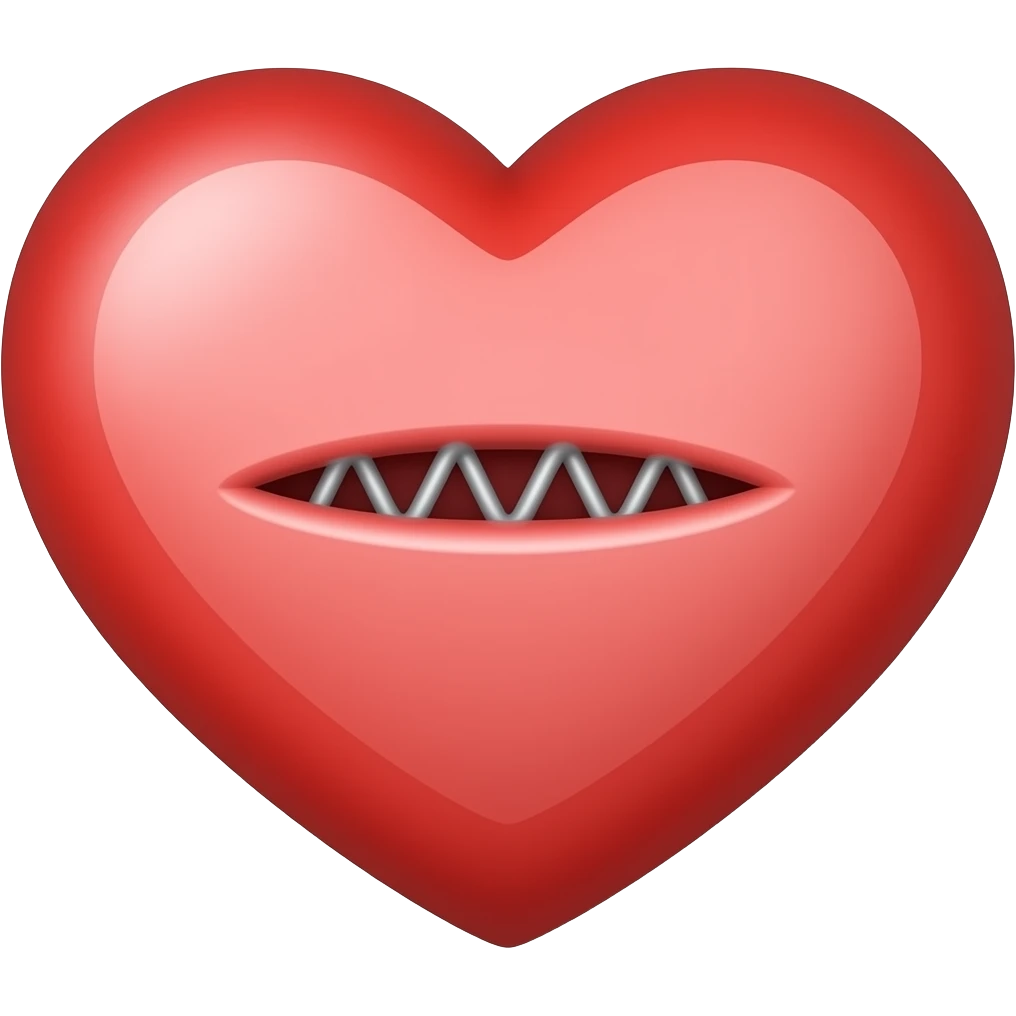 Cœur avec 1 stent emoji