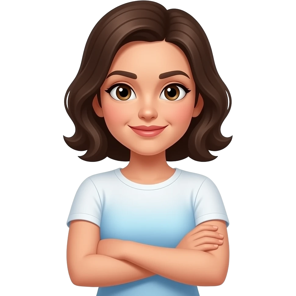 Women sassy arms folded emojis emoji