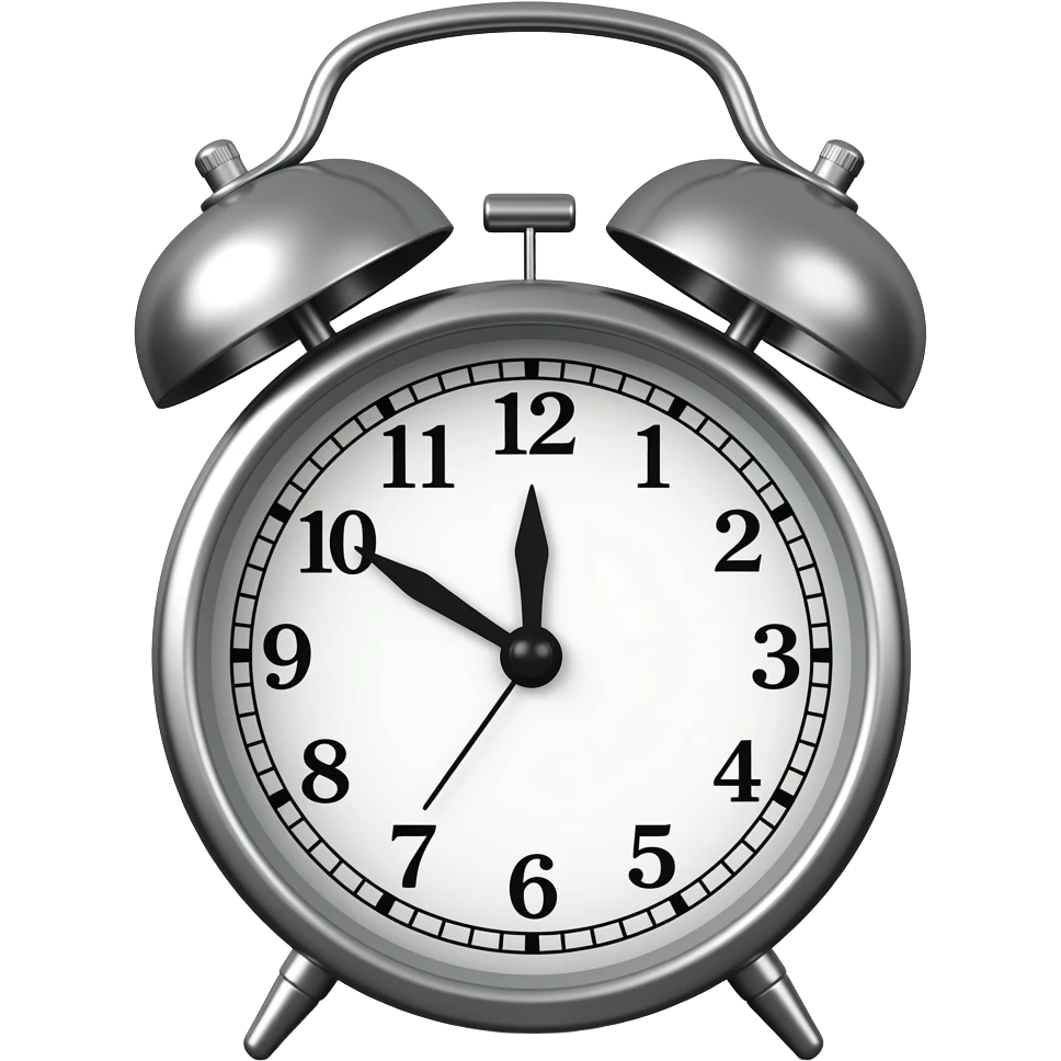 despertador 17:00 PM emoji