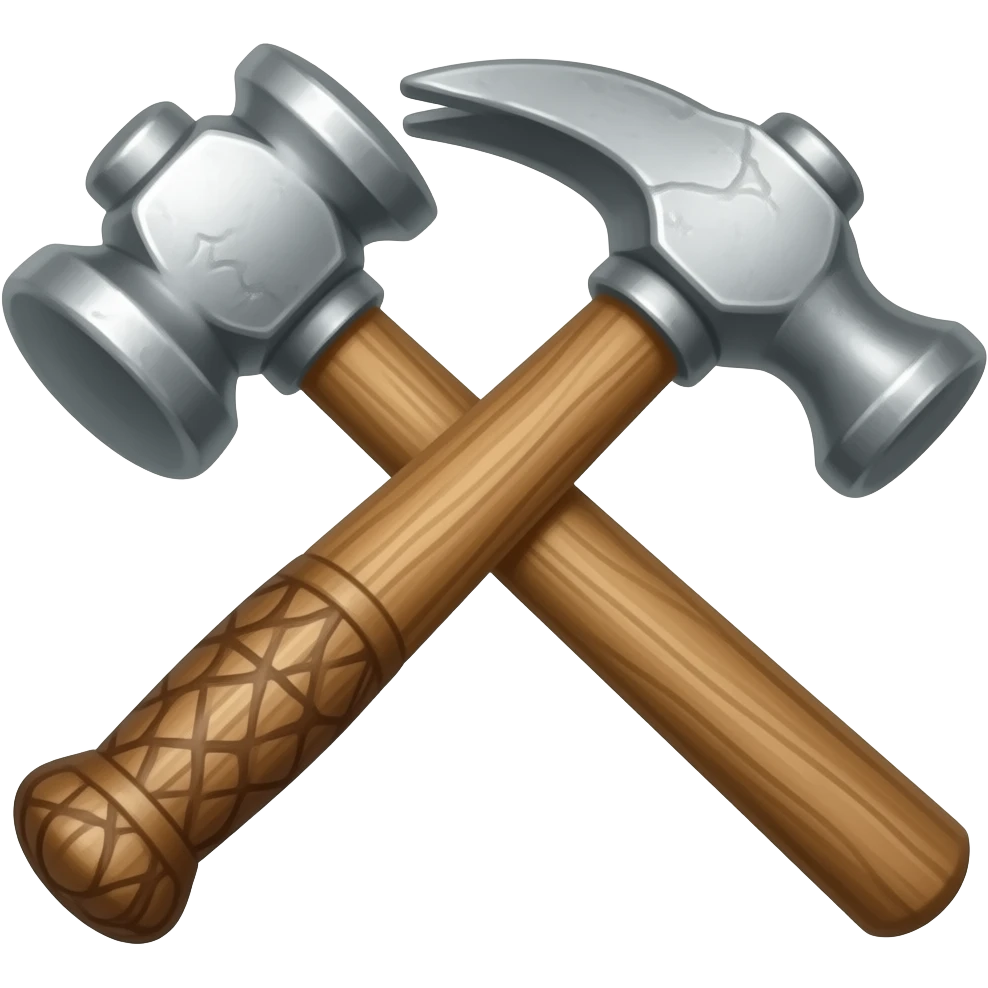 medieval hammer emoji