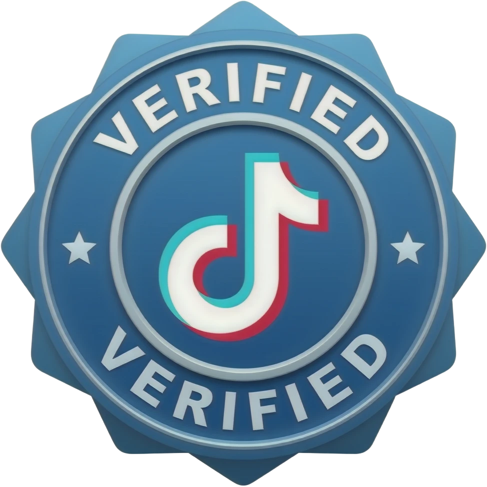 I want the blue verified in TikTok emoji