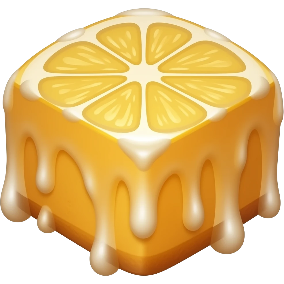 lava cake lemon square emoji