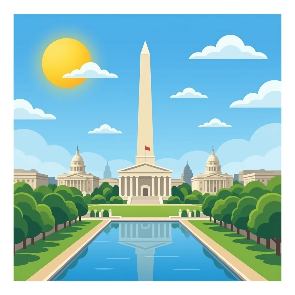 Washington DC in Summer emoji