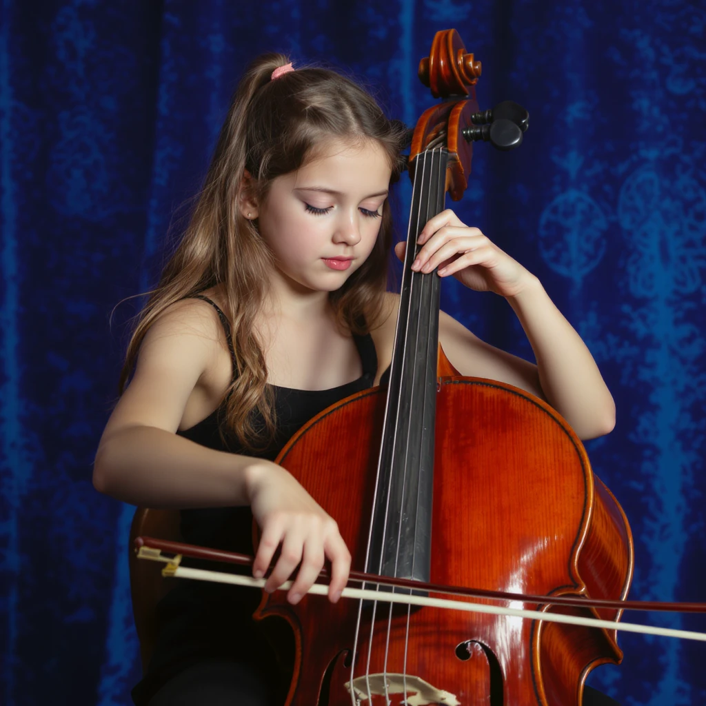 girl playing cello emoji