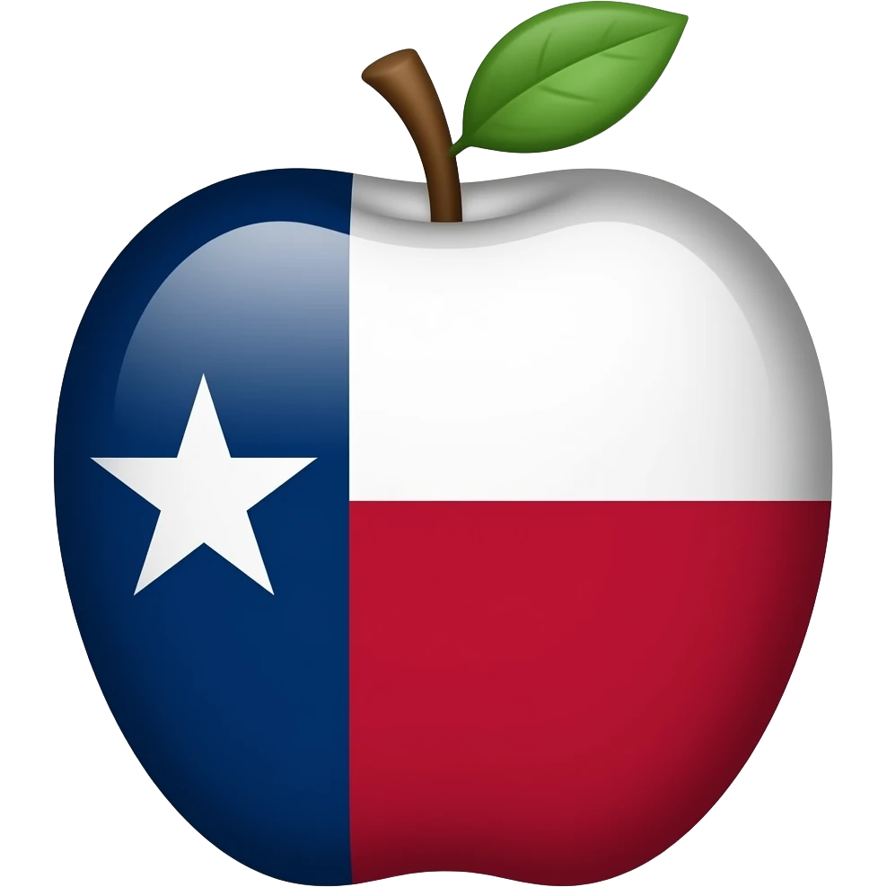 Texas flag emoji on apple emoji
