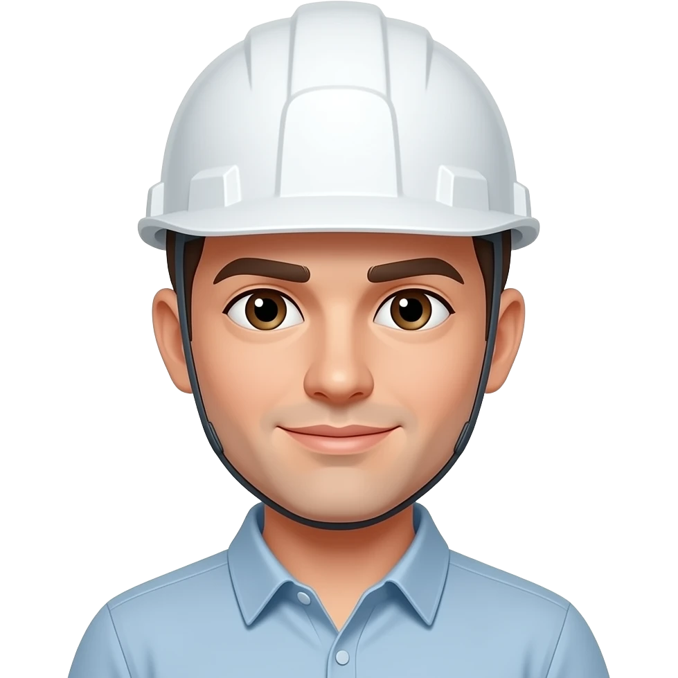 Ingeniero con casco blanco emoji