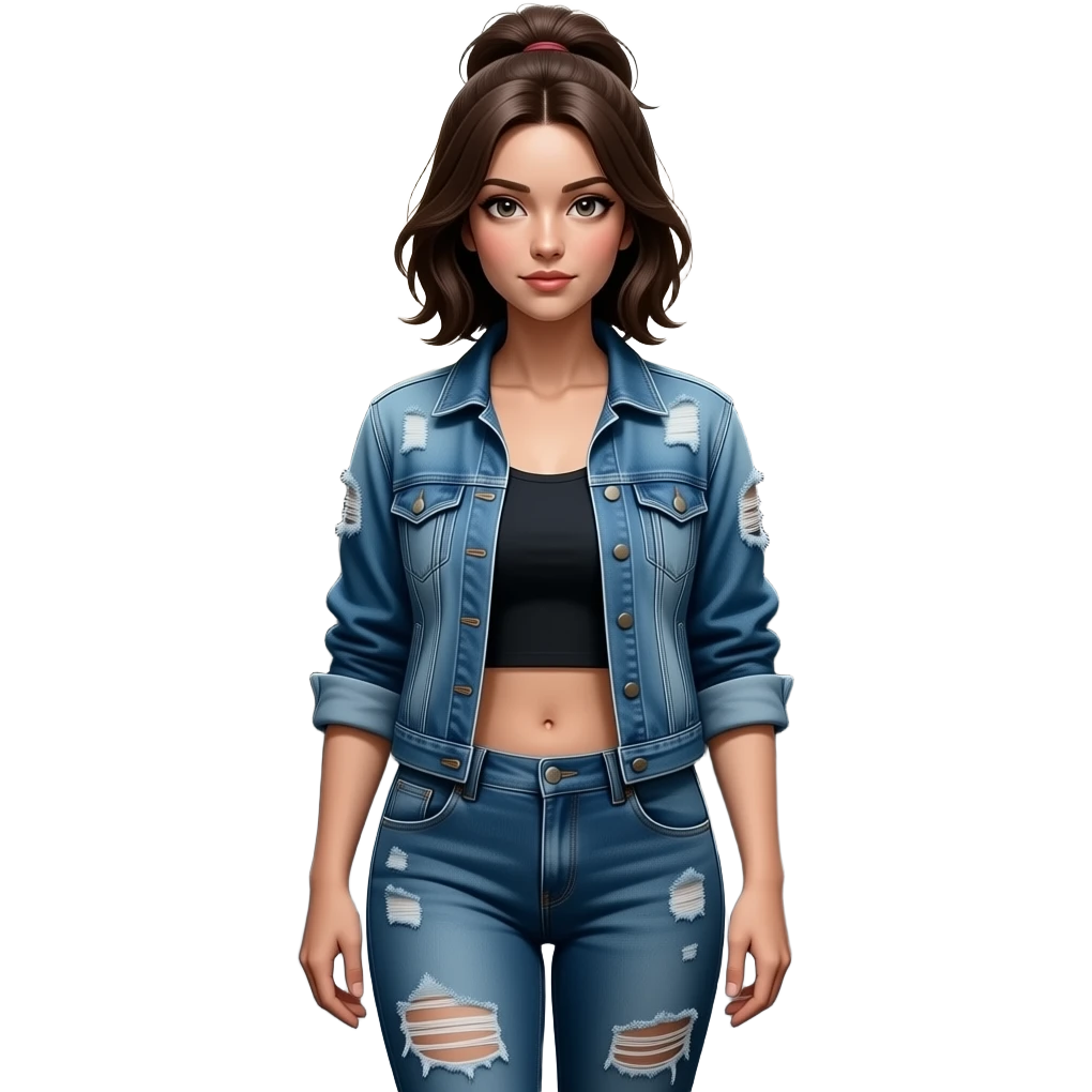 Bad clothes woman emoji