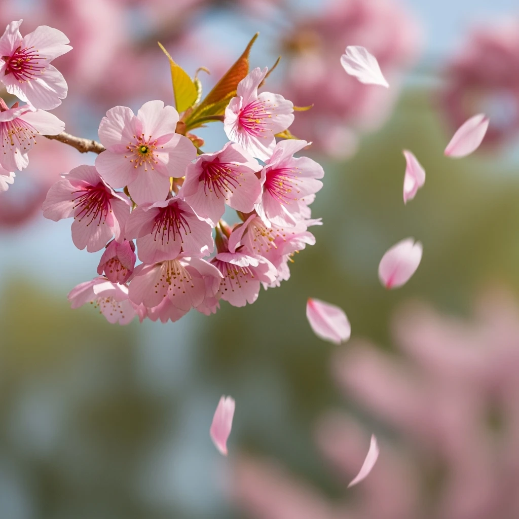 pink cherry blossom in the wind emoji