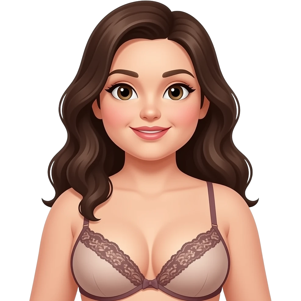 Chubby Wife lingerie sexy emoji