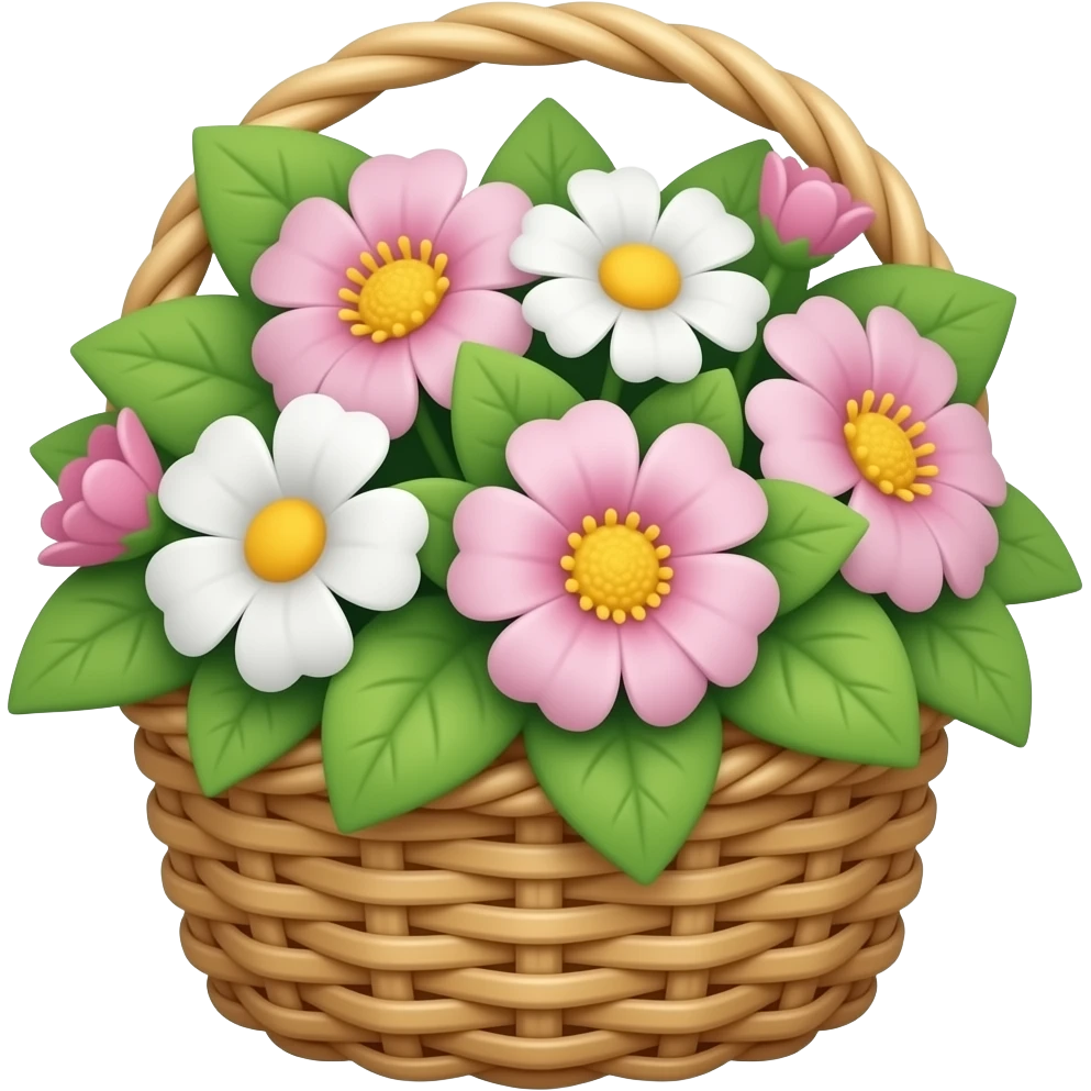 Flower basket emoji