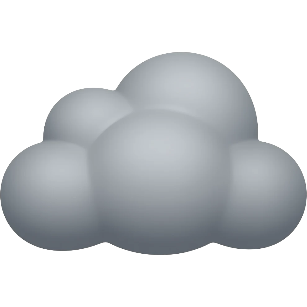 Dark cloud emoji