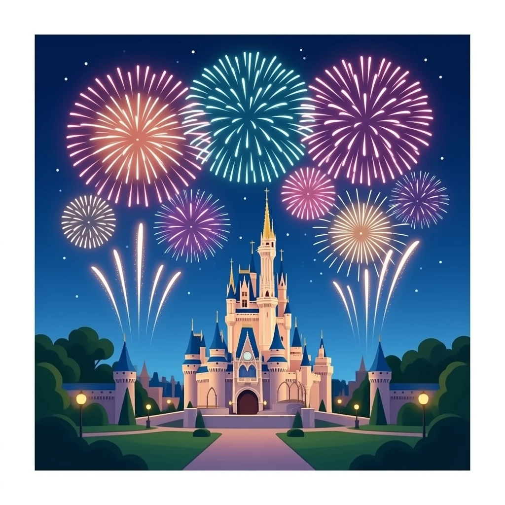 disney fireworks emoji