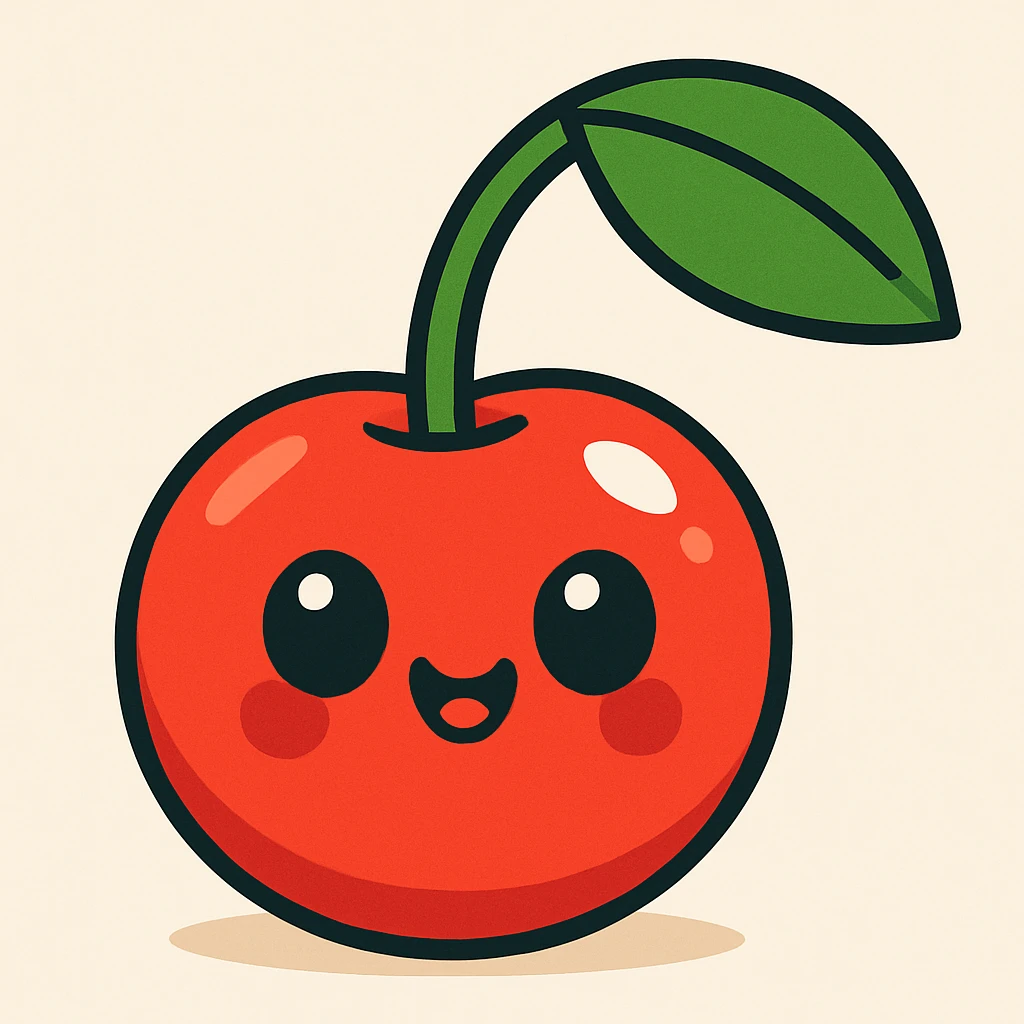 cute red cherry emoji