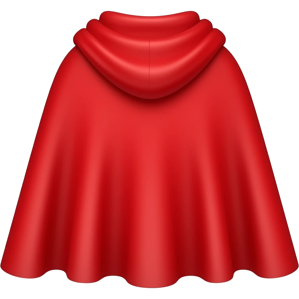 red superhero cloak emoji