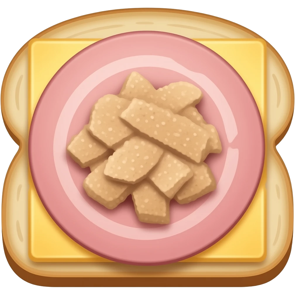 skinke ost og leverpostei på brød emoji