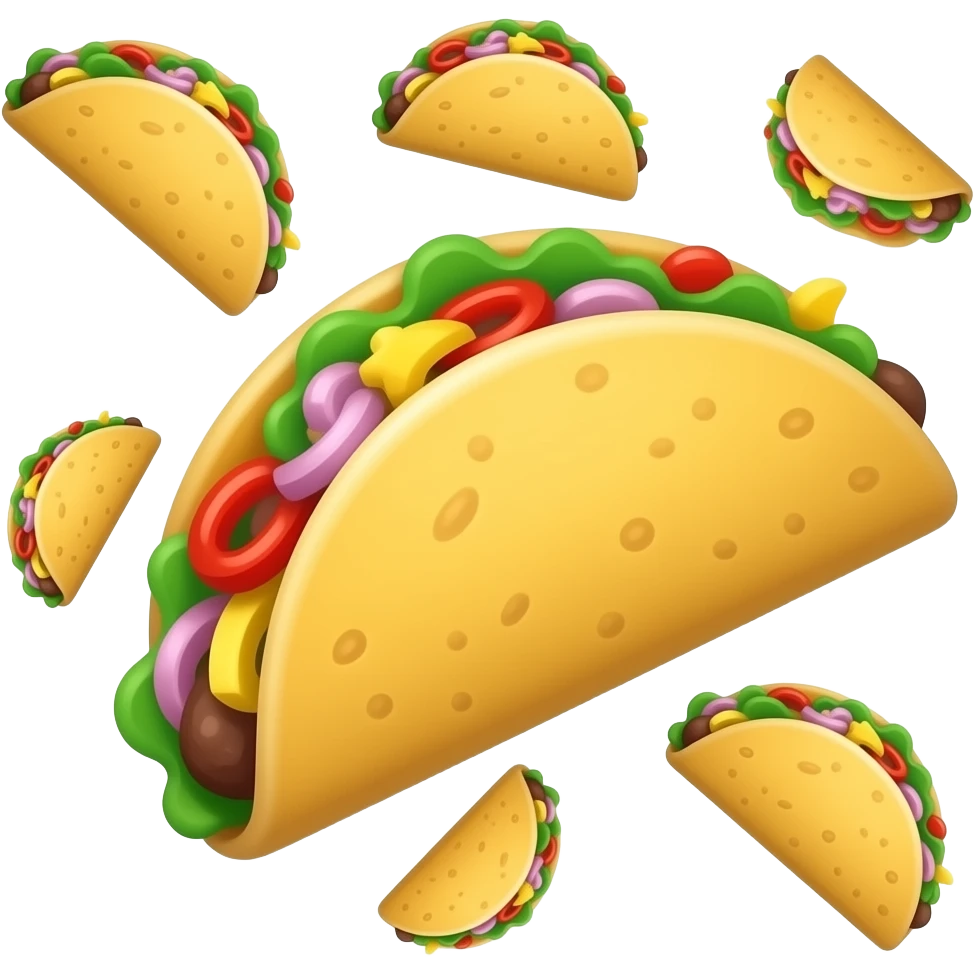 Raining tacos emoji
