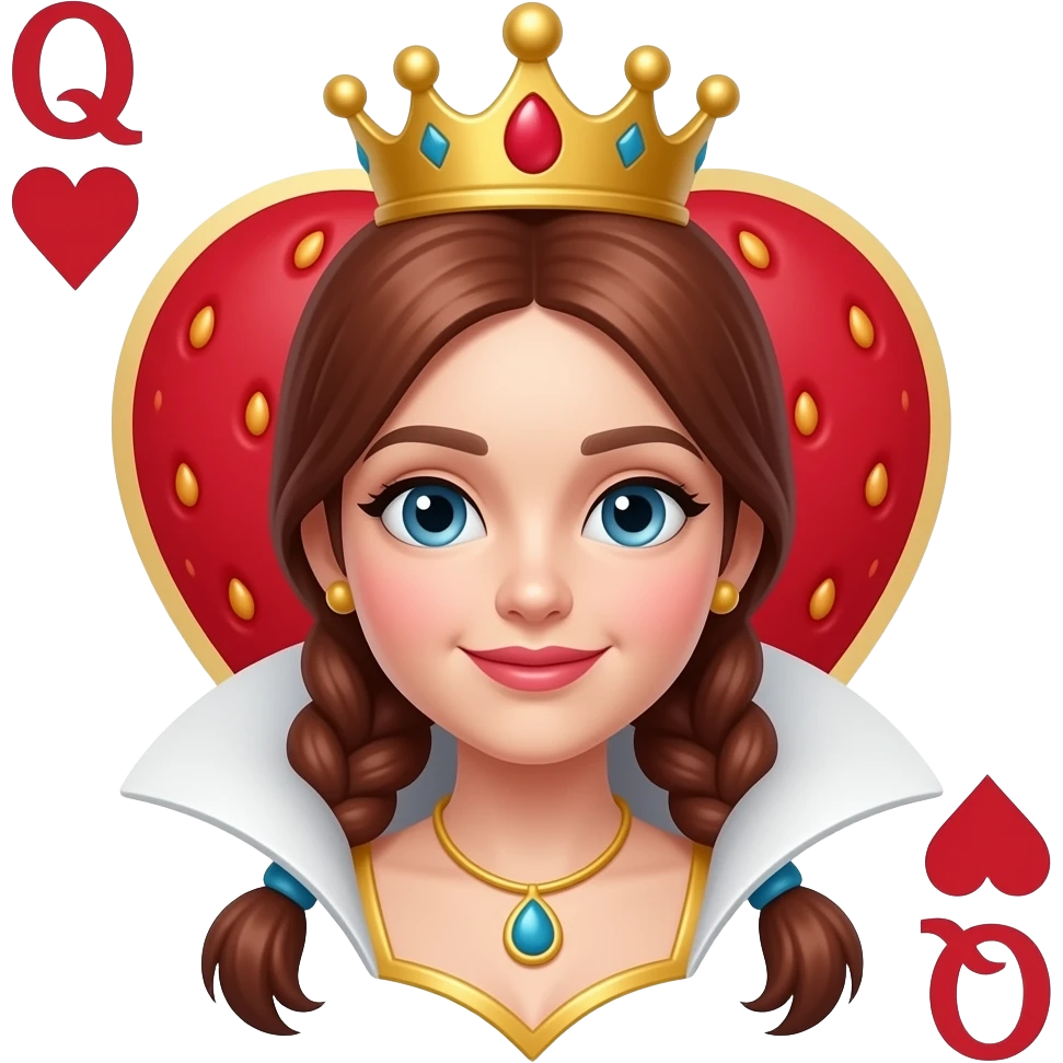 The Strawberry Queen of Hearts emoji