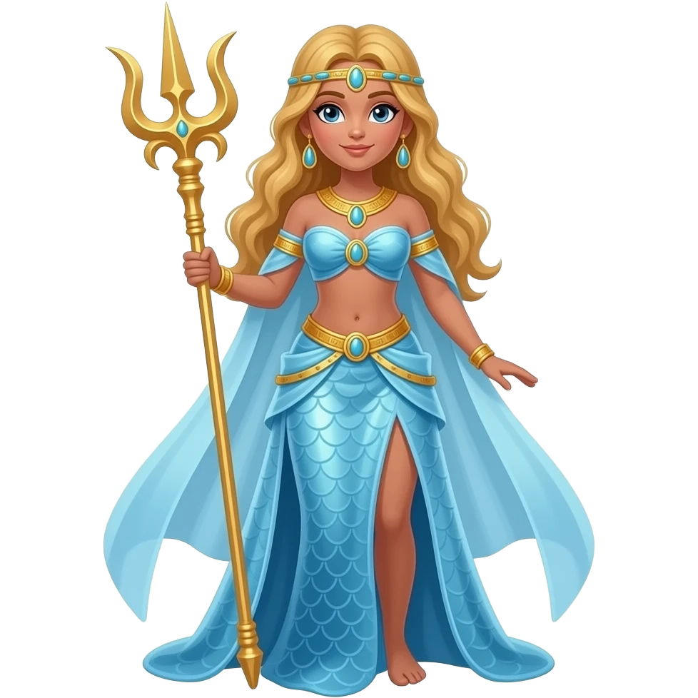 Sacerdotisa del mar, cuerpo completo emoji