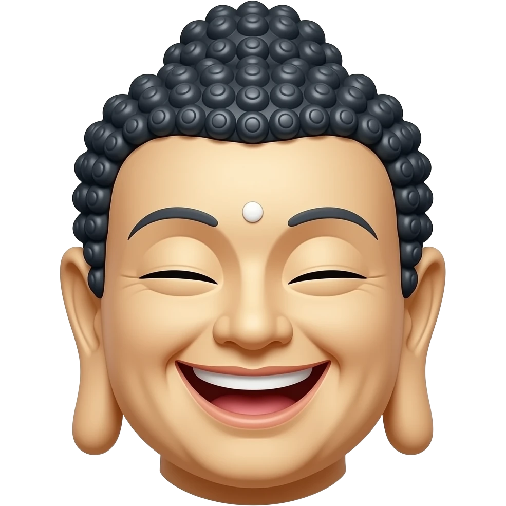 buddha laughing emoji