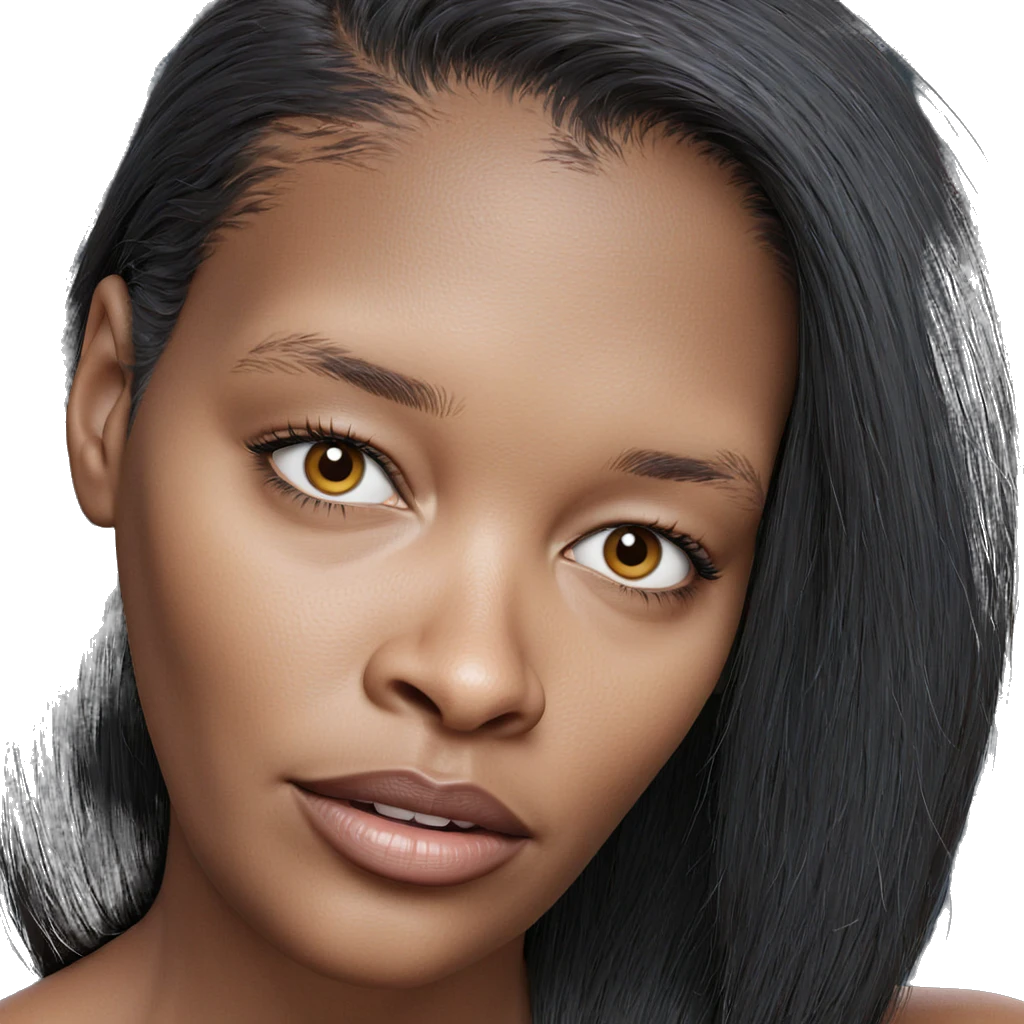 realistic portrait of girl emoji