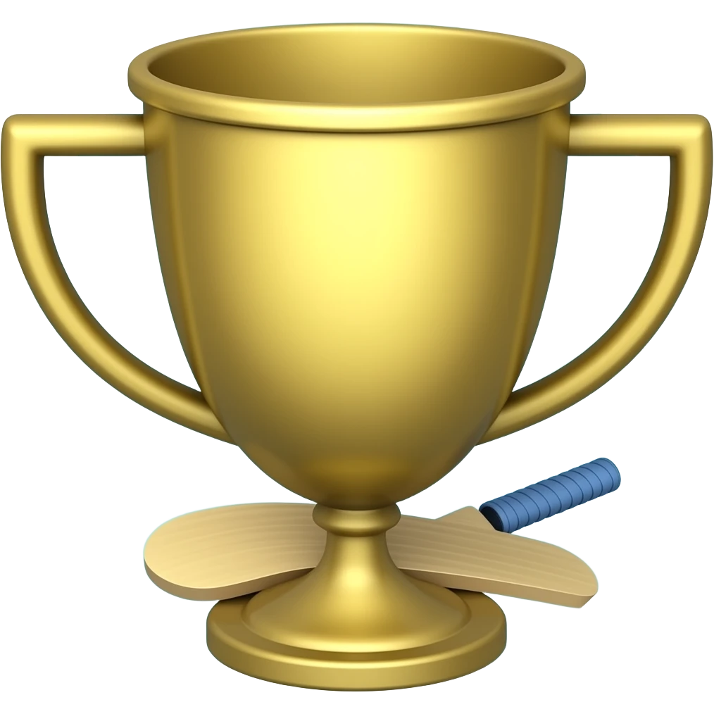 Cricket Trophy Logo emoji