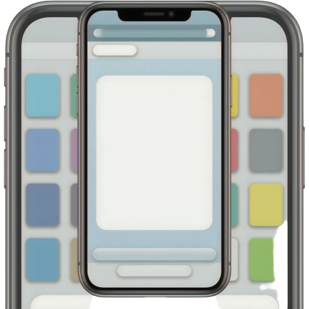 · “The middle of a phone screen is white.” emoji