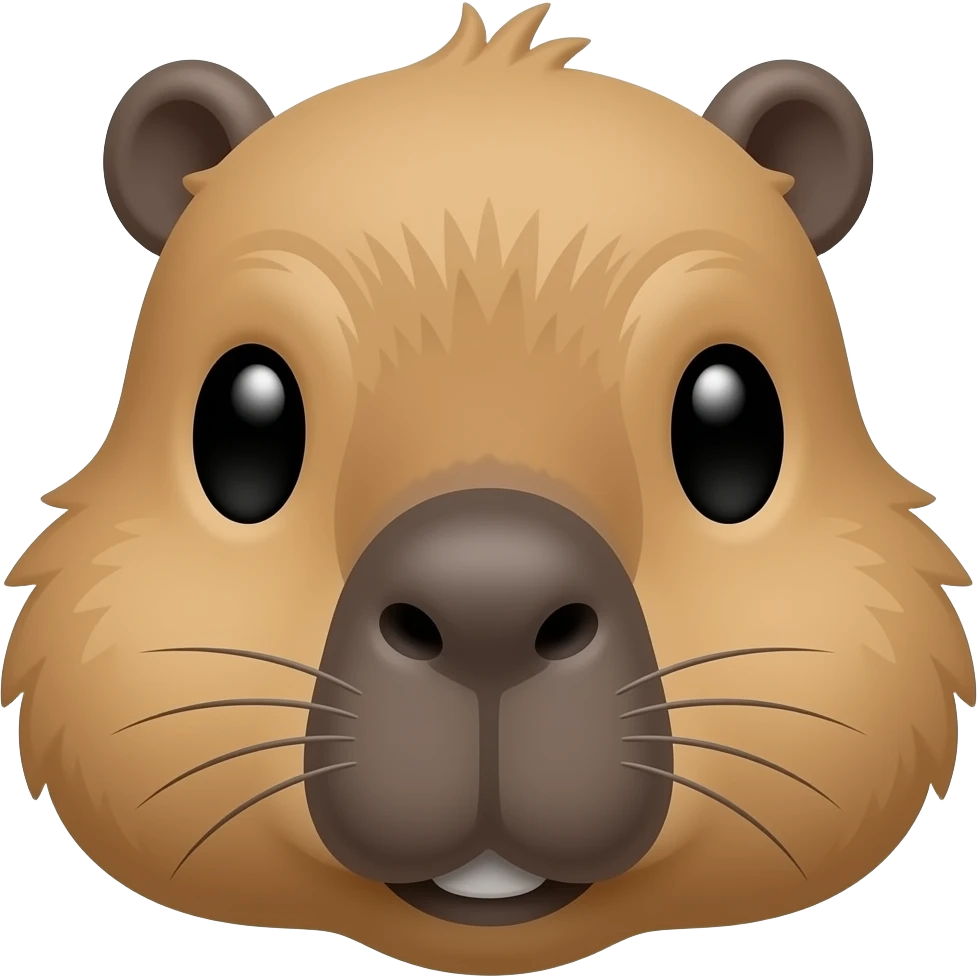Capybara face emoji