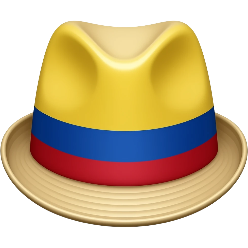 Sombrero volteao colombiano emoji