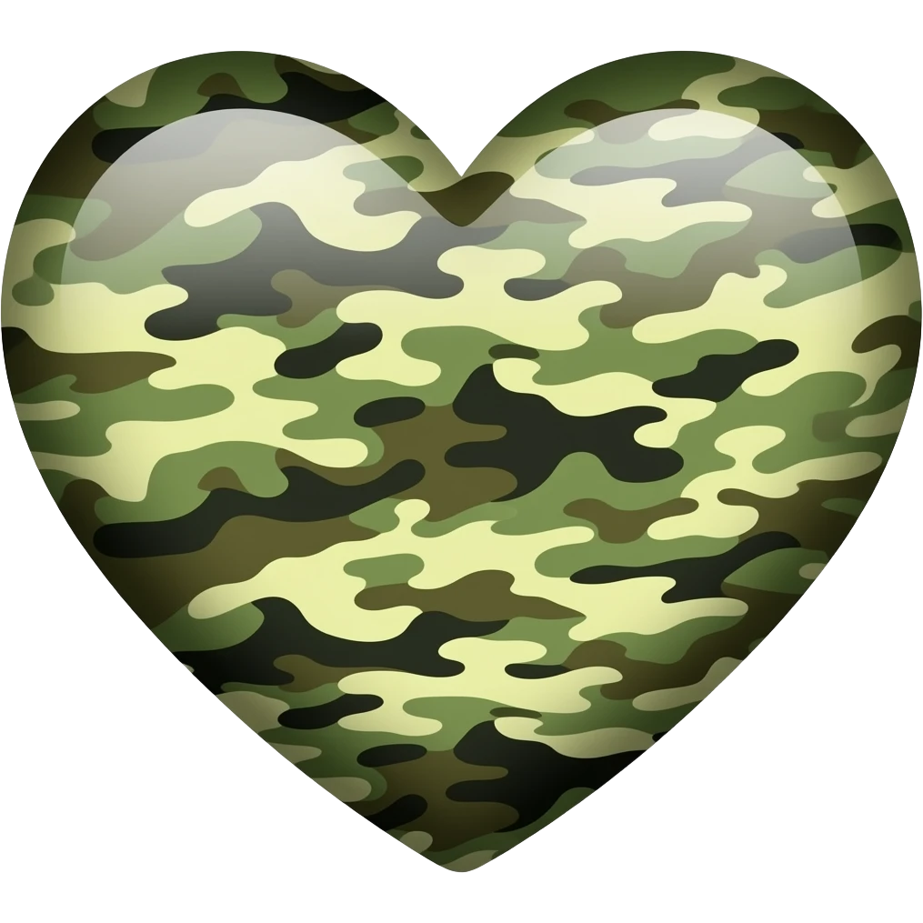 Camo Heart emoji