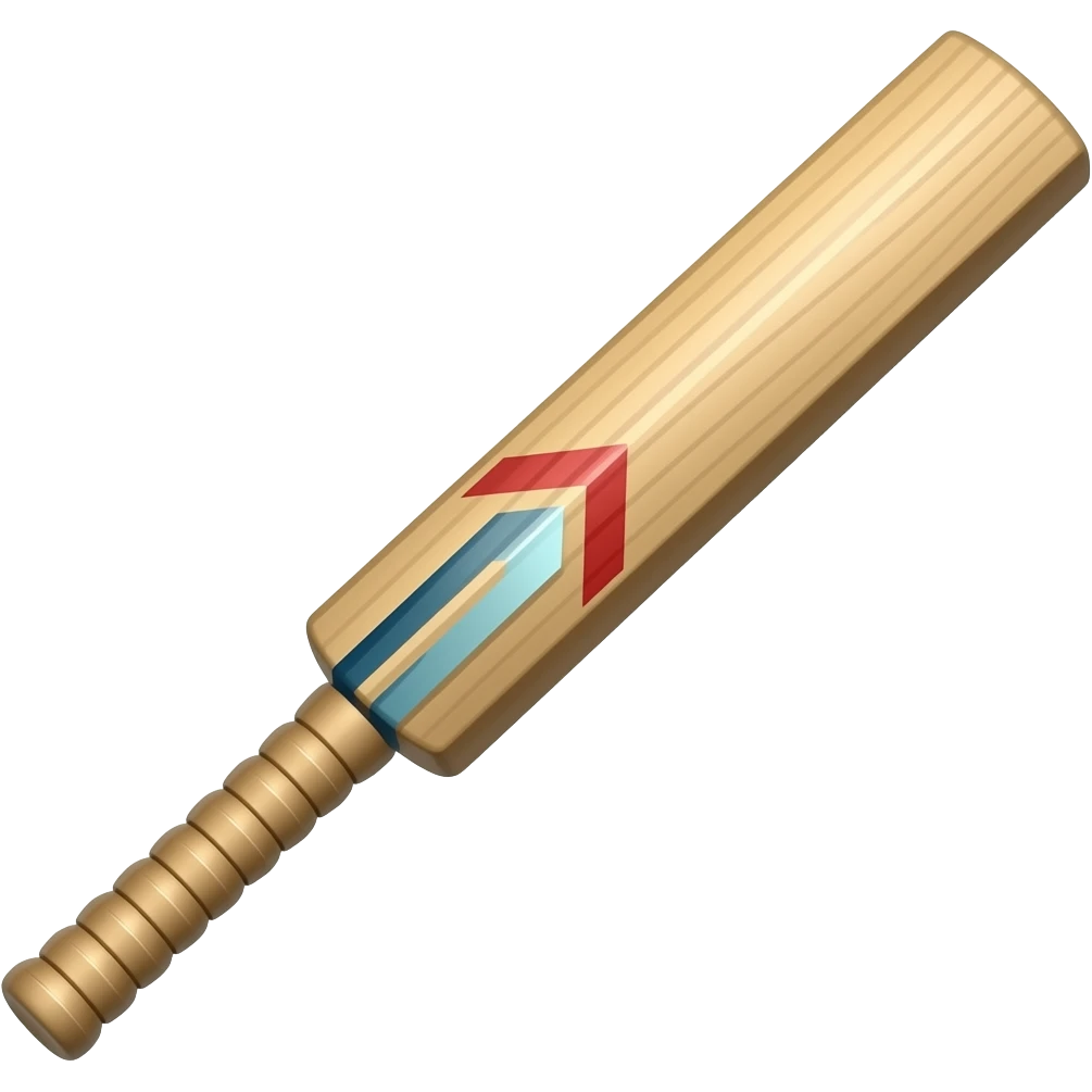 Cricket bat emoji