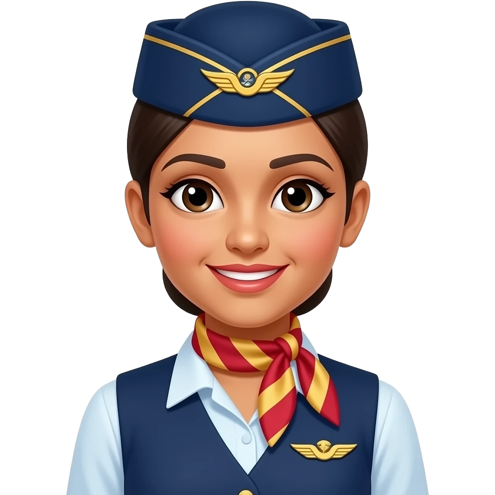 south asian female flight attendant emoji