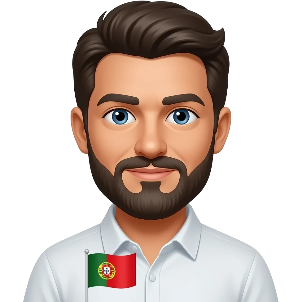 Portuguese man with a flag emoji