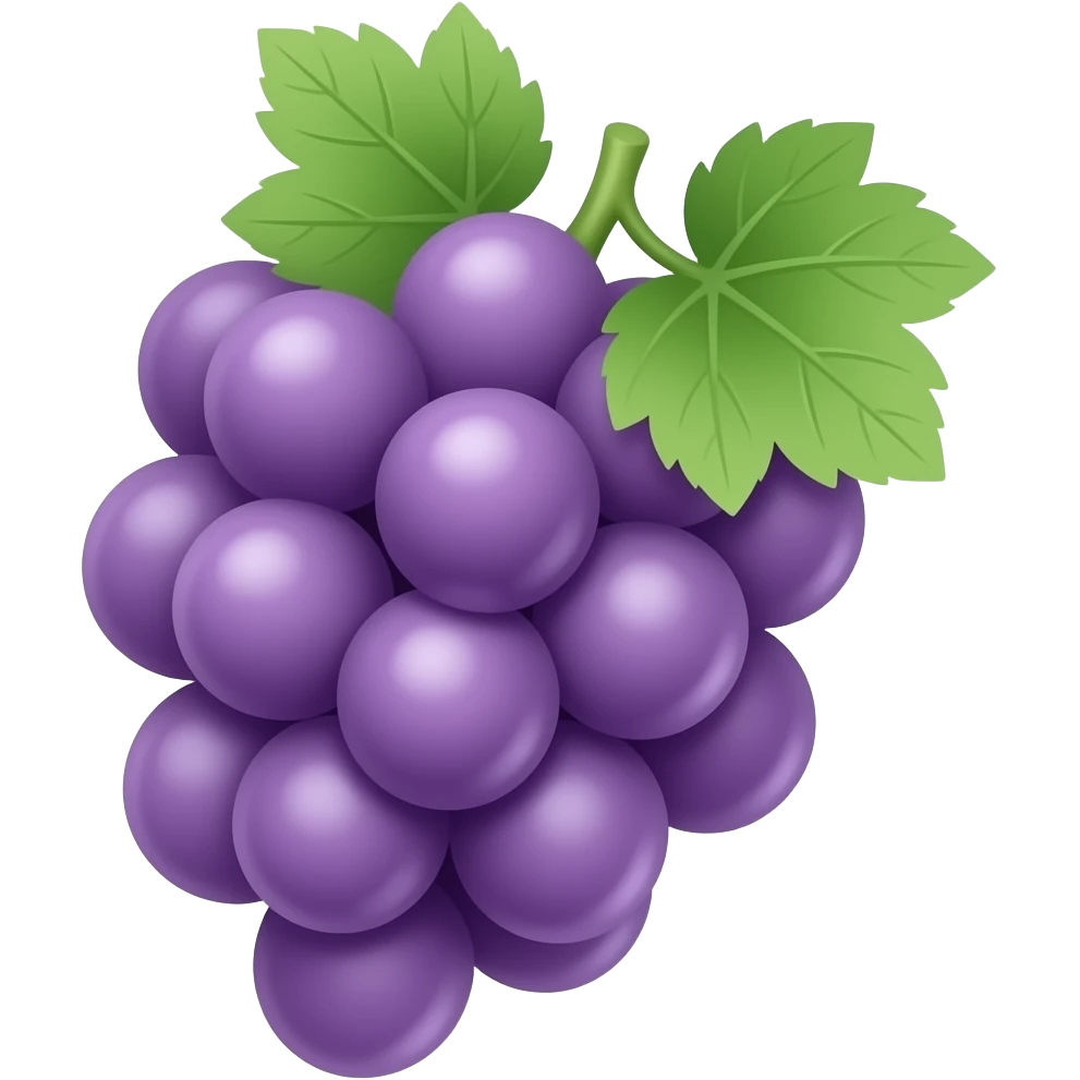 Kawaii guapurú uvas puequeñas emoji