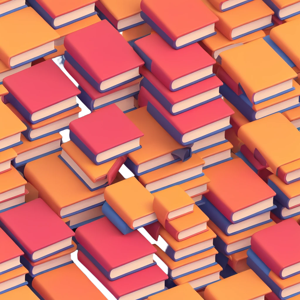a huge pile of books emoji