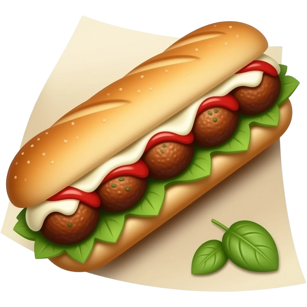 Meatball sub emoji