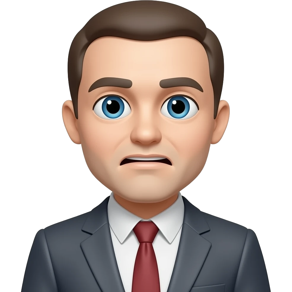 Make a stickman whit a distorded face emoji