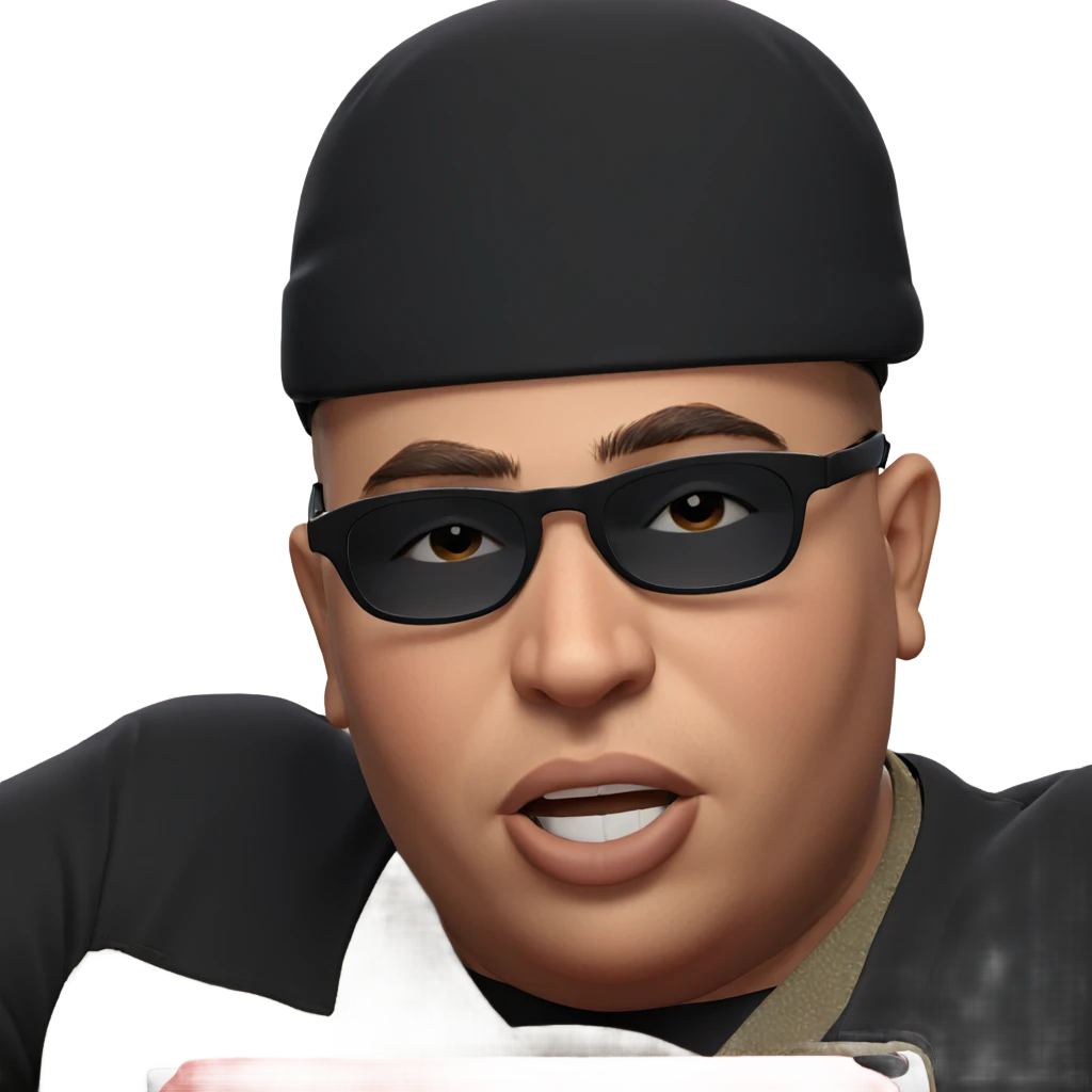 boy in hat with sunglasses emoji