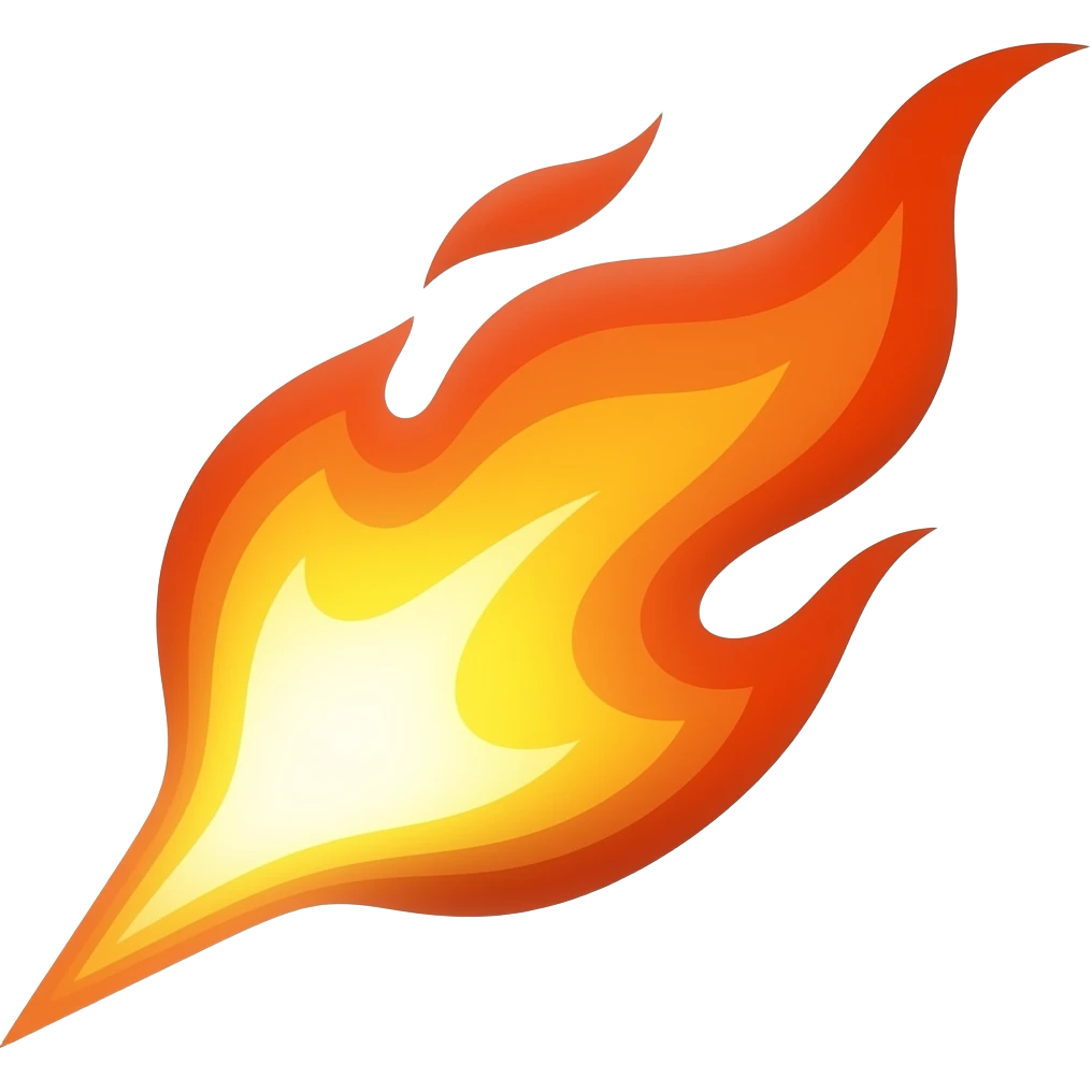 Fire bolt emoji