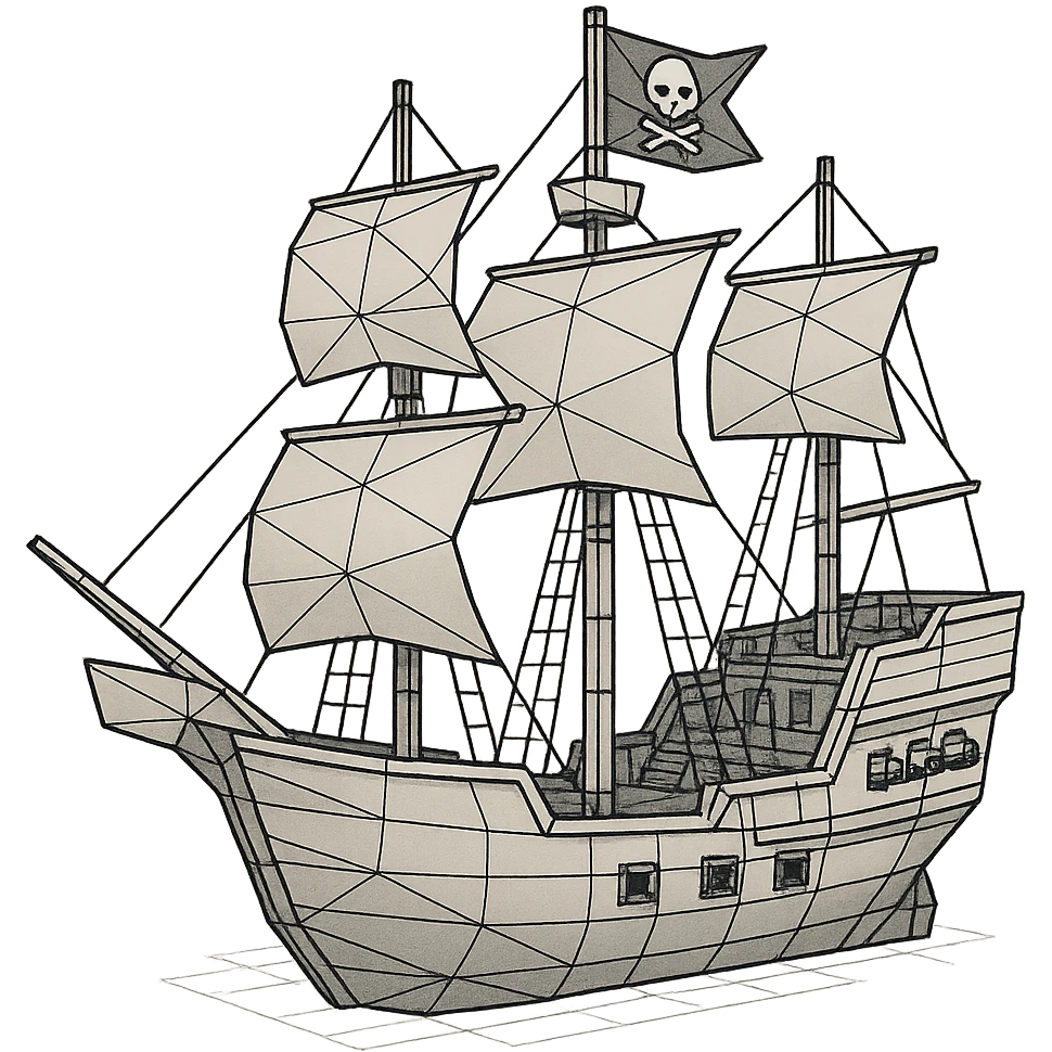 pirate ship emoji