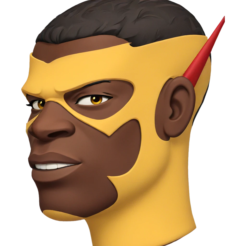 portrait of dark-skinned male emoji