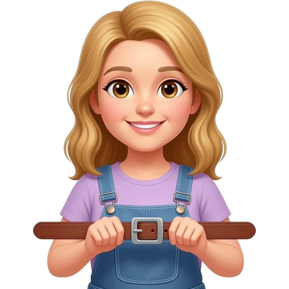 Make a mom holding a belt emoji