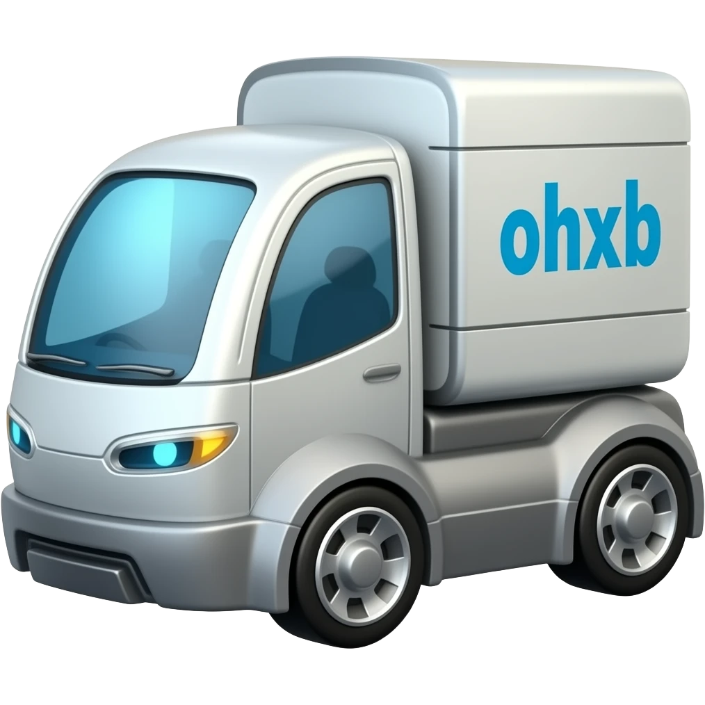 futuristic delivery car robot emoji